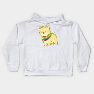 gay shiba inu Kids Hoodie